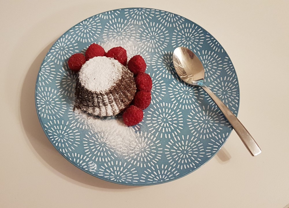 Csokoládés láva süti